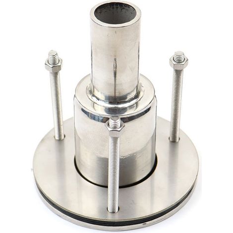 Raccordi di scarico passanti in acciaio inox per riscaldatori ausiliari diesel su barche e camper. Installazione semplice. Diametro della presa: 24 mm (0,94 pollici). (1/4)