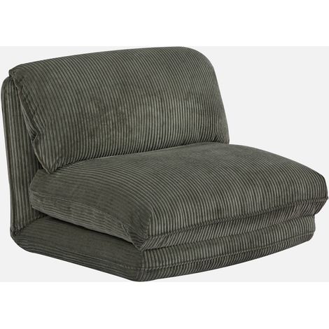 Poltrona letto convertibile velluto a coste grosse coste (1/5)
