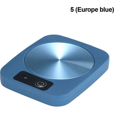 Elektrischer Tassenwärmer mit einstellbarer Temperatur für Kaffee, blau, 220 V EU (1/5)