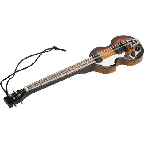 Musical Instruments Bass Pendant Exquisite Fine Detail Touch Good Mini Wooden Handcrafted Collection (1/5)