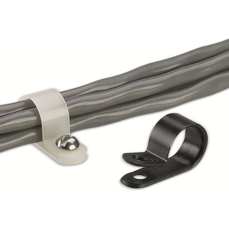 Collier de fixation PANDUIT, CCH62-S10-C0, noir, à visser, Ø 15,70 mm