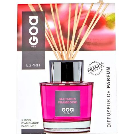 Duftdiffusor Goa Goatier Esprit Macaron Himbeere 200 ml Glas