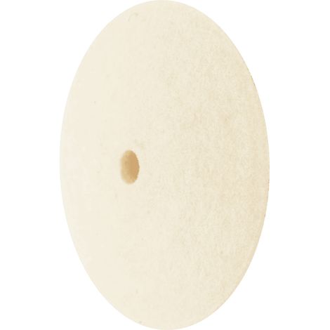 PFERD TOOLS harte Filzscheibe in Linsenform Ø 22x5 mm Bohrung Ø 2 mm für universelle Polierarbeiten 10 Stk (1/4)