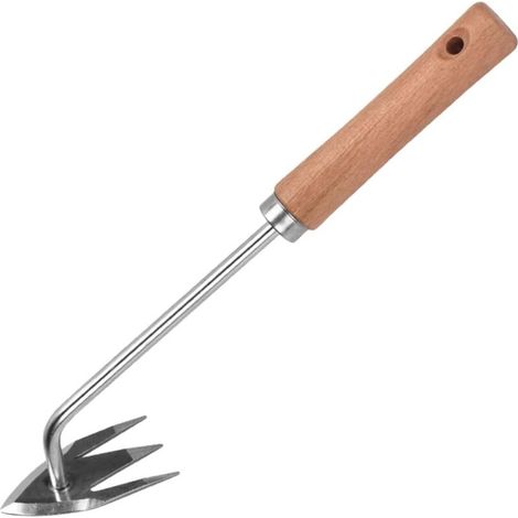 Hand Weeder Extractor Tool Manual Weeding Tools Stainless Steel Garden Weeding Rake Tool Ergonomic Handle for Farmland (1/5)