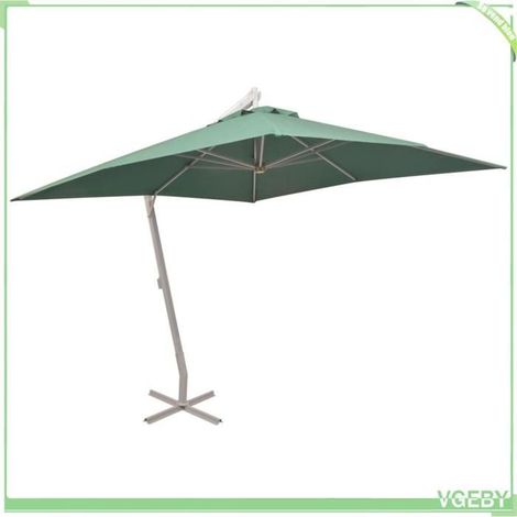 Parasol suspendu - FAFEICY - 42973 - 300x300 cm - Aluminium - Vert (1/5)