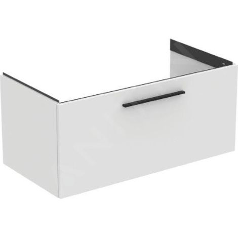 Meuble bas MWT i.life B 1 tiroir 1000x505x440mm blanc mat (1/2)