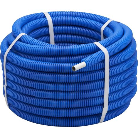 Couronne tube multicouche gainé bleu Ø16 mm, 50 m, NF 545 eau potable (1/4)