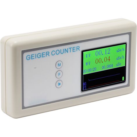 Compteur Geiger, détecteur de rayonnement nucléaire précis et sensible, dosimètre pour la construction, la joaillerie et l'alimentation. (1/5)