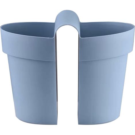 Maceta con forma de caballo para balcón Maceta de resina para suculentas con orificio de drenaje Azul cielo 33 x 22,5 cm 220 g (1/5)