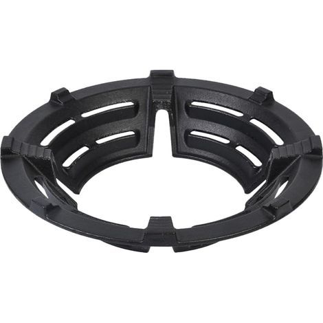 Anneau De Support De Wok En Fonte, Support Universel Wok pour Plaque Cuisson à gaz Support Ronde Antidérapant Fonte la Cuisine les Fritures le four à café le wok etc (1/5)