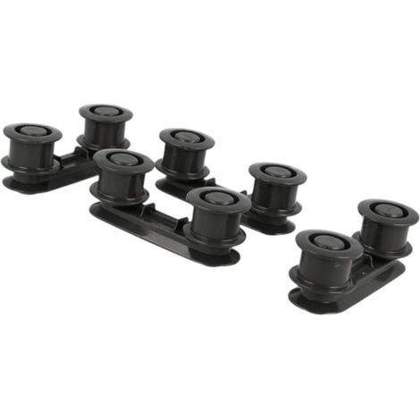 SUPPORT ROULETTES X4 PANIER SUPERIEUR pour LAVE VAISSELLE... (1/3)