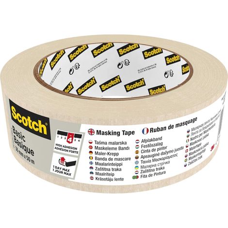 Scotch 7100210916 - Cinta adhesiva básica, color beige