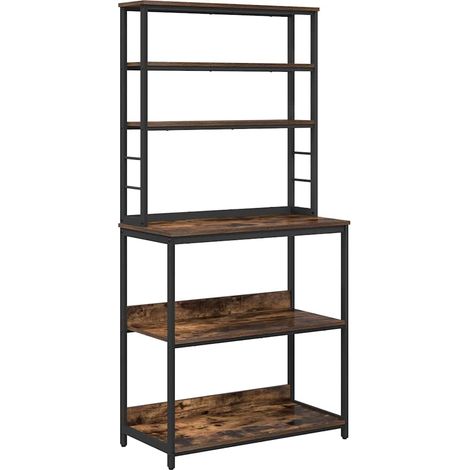 Küchenregal Geräucherte Eiche 80 x 40 x 168 cm Holzwerkstoff vidaXL