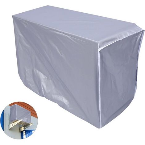 Wasserdichte Außenklimaanlagenabdeckung (86 x 35 x 60 cm) – Grau (1/5)