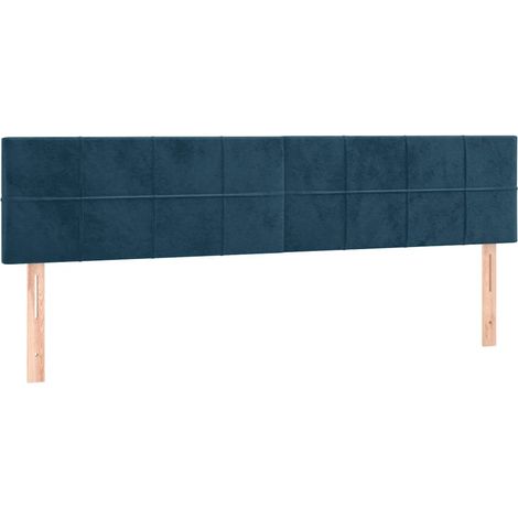 Têtes de lit Bleu foncé 160 x 5 x 78/88 cm Velours (1/5)