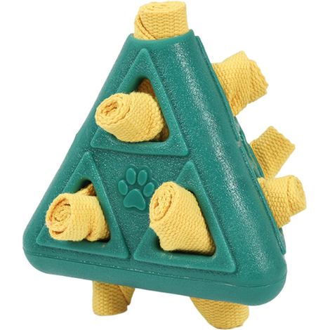 Treat Dispenser Dog Toy Pyramid Toy with Food Dispenser for