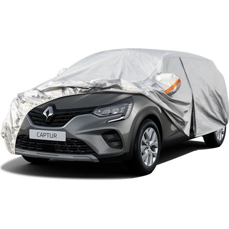 Vollgarage Autoplane für Renault Captur (2013-2025) Wasserdicht Staubschutz Silber (1/5)