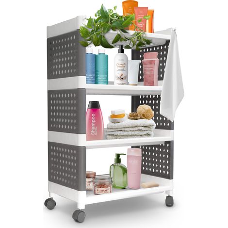Regal MagicHome Rolly, Kunststoff, 4 Ablagen, 49x29x75,5 cm, auf Rollen (1/5)