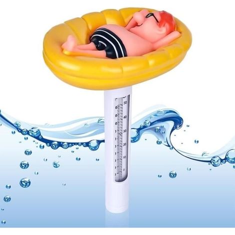 Pool Thermometer - High-Quality PVC - Floating - White (1/4)