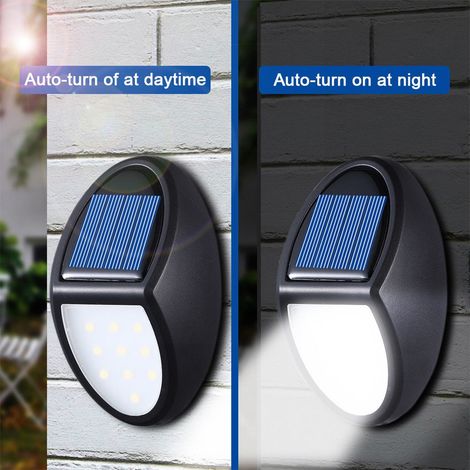 10 LED IP65 wasserdichte Solar-Straßenleuchte für den Außenbereich, Garten- und Hofwandleuchte (1/5)