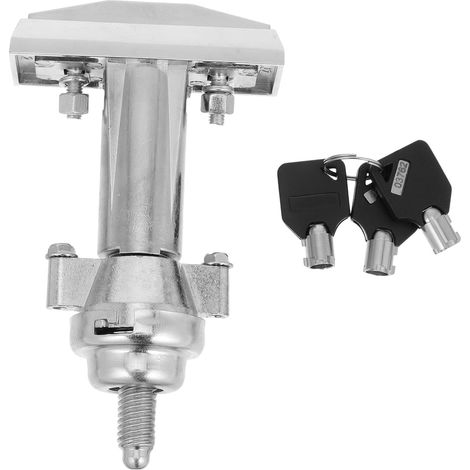 Verrou de Distributeur Automatique T en Alliage de Zinc Demi-zinc Demi-aluminium, Cylindre de Sécurité Tubulaire avec Clé, Serrure Longue Compatible Distributeurs Snacks et Eau (1/5)
