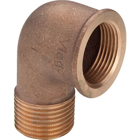 Winkel mit SC Profipress G 2614.5 für Gas in Rp1 x R1 Rotguss (1/2)