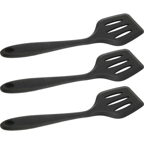 Set mit 3 Silikon-Kochspateln, multifunktionale Antihaft-Pfannenhelfer, Küchenzubehör