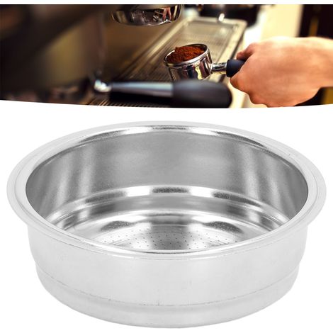 Porte-filtre en Acier Inoxydable 51mm avec Panier Filtre 1 Tasse pour Machine à Café