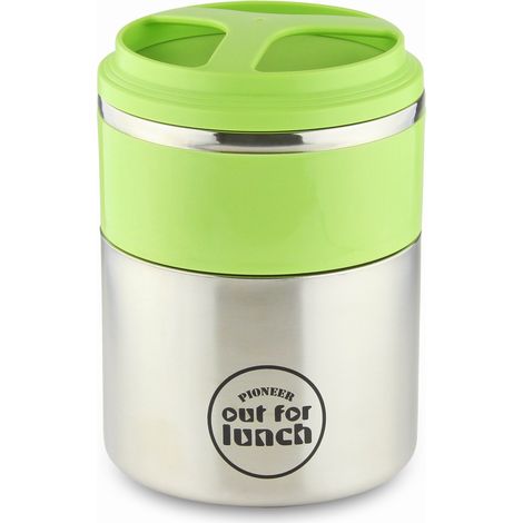 Pioneer - Portapranzo termico sottovuoto a 2 scomparti Verde (1/5)