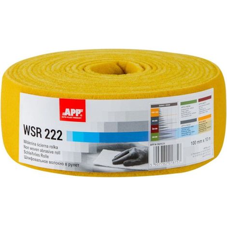 Papier abrasif - Non tissé - Pour ponceuse bois, métal, inox, acier - Grain 1000-1200 - APP WSR222