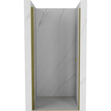Mexen Pretoria porte de douche pivotante 70 cm, transparent, dorée - 852-070-000-50-00
