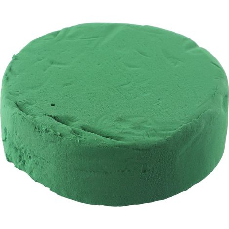 Cylindres en mousse humide - 12 cm x 4 cm - Base ronde pour composition florale - Éponge absorbante pour fleurs fraîches, maison, travaux manuels, centre de table de mariage - Vert (1/5)