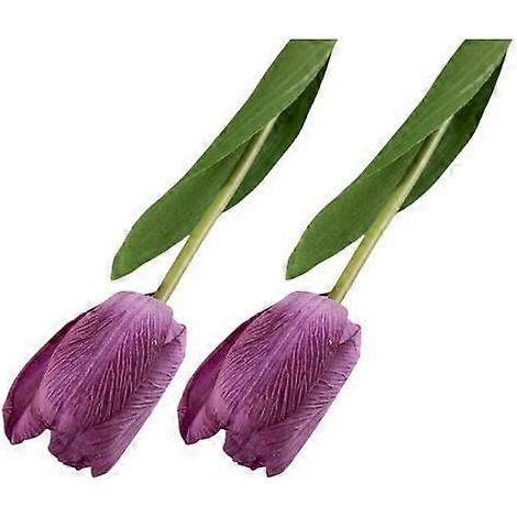 Fleur artificielle magnifique et inaltérable, tulipe de Pâques et de printemps, décoration intérieure.violet (1/5)