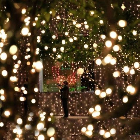 Lichterkette für den Außenbereich, 5 Meter lang, mit 5 cm großen Glühbirnen, für die Dekoration im Innen- und Außenbereich. (1/5)