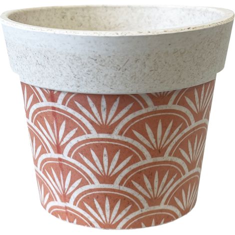 Mini cache Pot orange Bambou 6 cm (1/2)