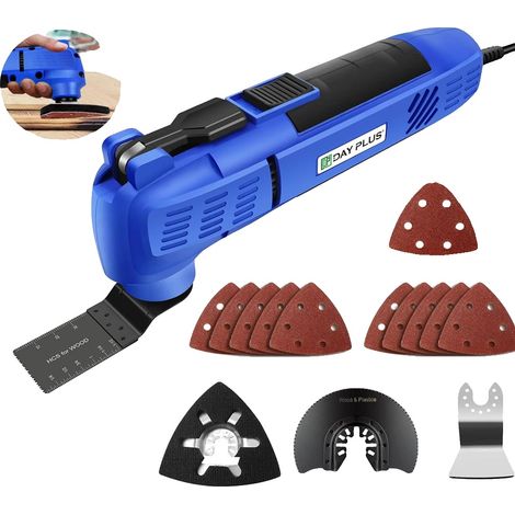 Herramienta oscilante múltiple, 22000 RPM, 15 accesorios incluidos, herramienta oscilante (1/2)