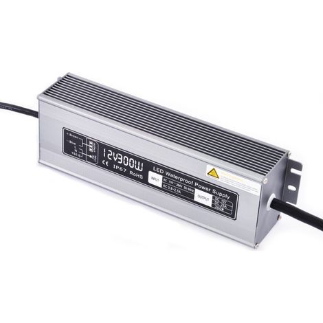 Alimentation étanche 12 V/300 Watt pour ruban LED (1/2)