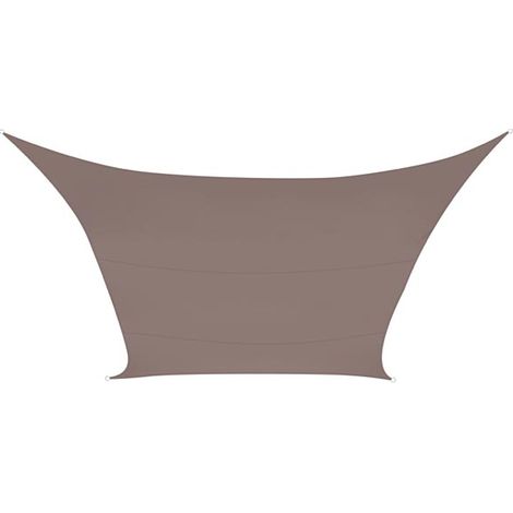 Vela ombreggiante - rettangolare - 2 x 3 m - colore: taupe