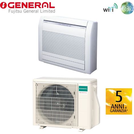 climatiseur general fujitsu console floor inverter 14000 btu aghg14kvca r-32 wi-fi en option
