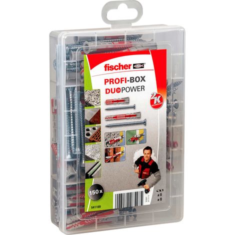 Set di Tasselli con Vite PROFI-BOX DUOPOWER 150 pz Fischer (1/5)