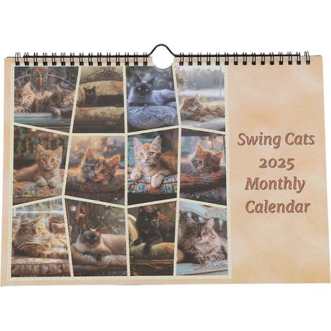 Lustiger Katzen-Wandkalender - 12-Monats-Wandkalender (1/5)