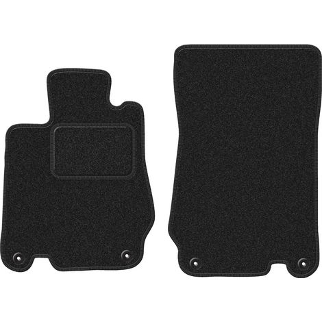 Alfombrillas de terciopelo para coche: Mercedes SL R230 roadster (2001-2011) antracita (1/5)