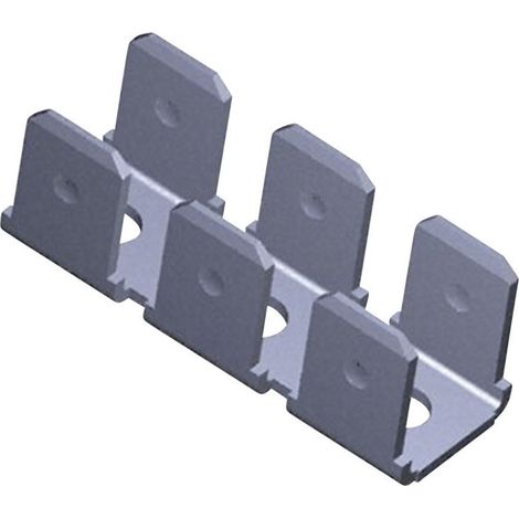 TE Connectivity 41482 Steckzunge zum Einlöten in gedruckte Schaltungen Steckbreite: 6.3 mm Steckdick