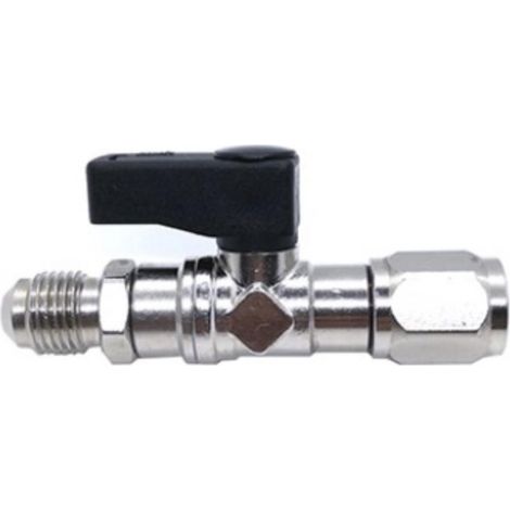 RUBINETTO bombola freon R32 da 1lt 1/2-16ACME SX x 5/16 SAE PASSO SINITROSO