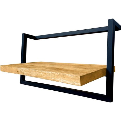Etagère murale en bois de manguier grand modèle Joie (1/5)