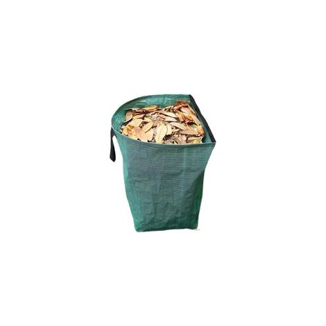 Set mit 2 x 200-Liter-Gartenstaubsäcken (53 Gallonen), faltbar, robust und wiederverwendbar, zum Auffangen von Laub, Grasschnitt und Mähresten. – Crezuo (1/5)