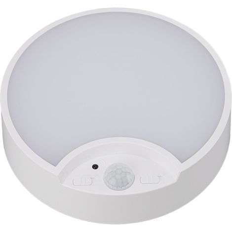 Plafonnier intérieur sans fil à détecteur de mouvement, LED blanche, alimenté par piles, pour placard, garde-manger, douche, abri de jardin, garage, escaliers (1/5)