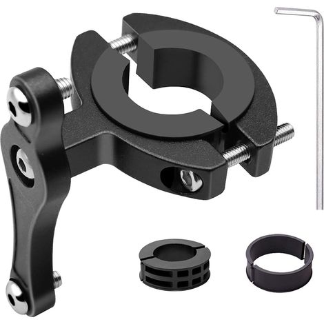 Bicyclette VTT Support Adaptateur pour Porte Bouteille en Alliage d'Aluminium, Facile à Installer Vélo Fixation,Noir (1/5)
