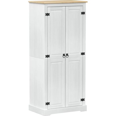 Maison Exclusive - Armadi con lo scaffale Bianco 76 x 50 x 170 cm Pino massello
