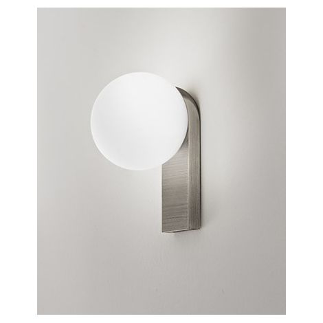 Applique Led En Aluminium Et Verre Soufflé, Gris Titane, 8W 3000K, Design Moderne Et Élégant Pour Intérieur Et Extérieur - Luminaire Par Perenz (1/2)